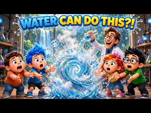 The Amazing Power of Water! 💧 | Learn Science With Professor Spark | Episode 2#education #cartoon 