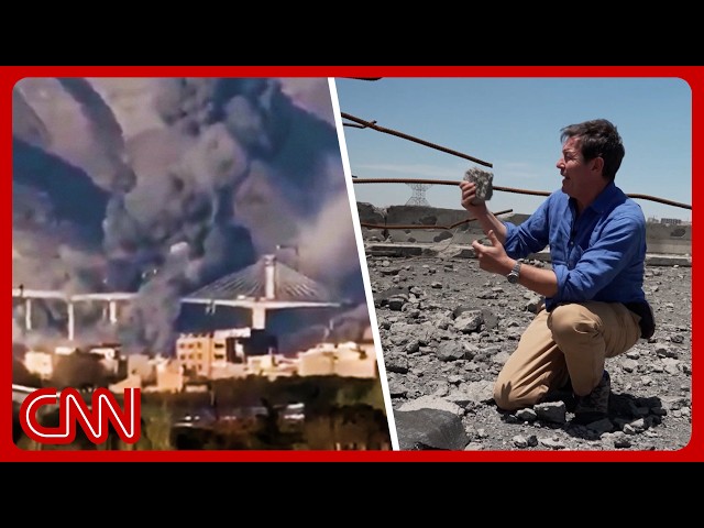 What CNN saw at an Iranian bridge construction site bombed by the US