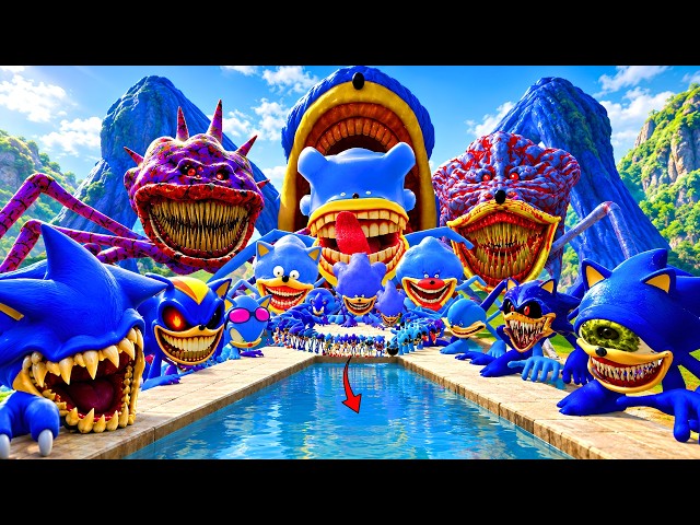 THE FLATGRASS ALL SHIN SONIC TAPES EXE FAMILY POPPY PLAYTIME CHAPTER 5 SPARTAN KICK in Gmod