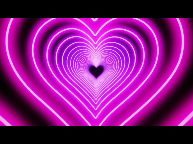 Neon Pink Heart Tunnel Live wallpaper loop 💗 Aesthetic Background screensaver | 4K Desktop wallpaper