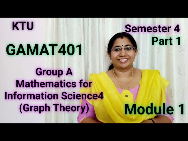 GAMAT401 Group A | Graph Theory | KTU S4 Maths Module 1 | 2024 Scheme | Part 1