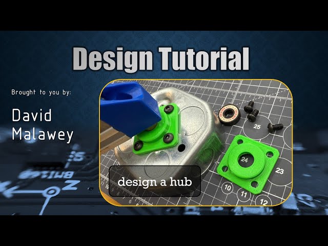 mechanical design tutorial for a hub
