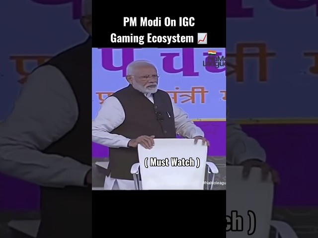 PM Modi On IGC | 50 Crores + Gamers Connected 📈 Gaming Ecosystem #modi #igc #gaming #esports #pm