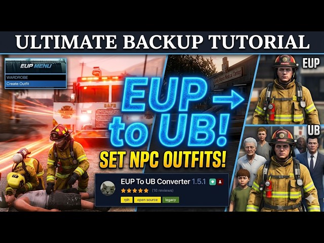 LSPDFR Tutorial: How to Use EUP to UB Converter (Custom NPC Outfits)