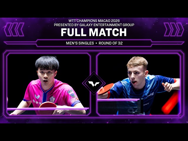FULL MATCH | Lin Yun-Ju vs Flavien Coton | MS R32 | #WTTMacao 2026