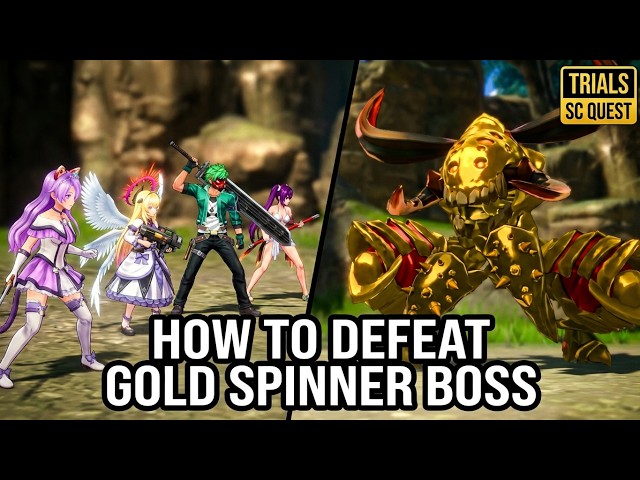 Trials in the Sky 2nd Chapter - How to Defeat Gold Spinner Boss -  Ravennue Trail Monster Sidequest
