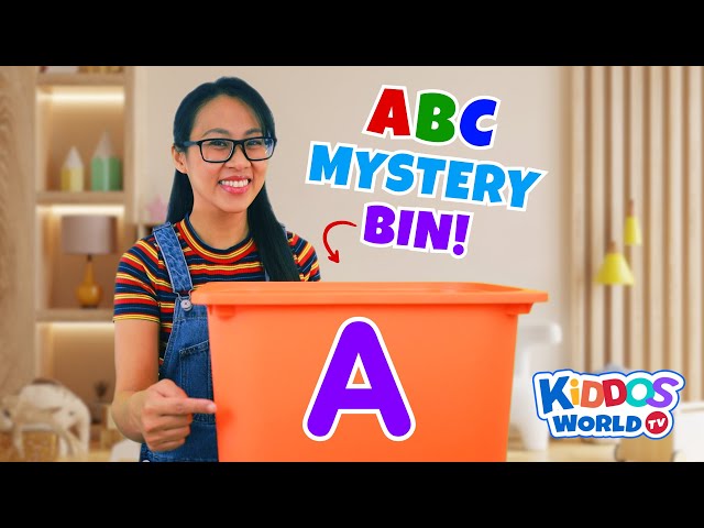Learning The English Alphabet Mystery Bin - Teaching ABC Letters to Kiddos