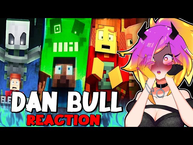 VTUBER REACTS TO DAN BULL (Minecraft and more!)