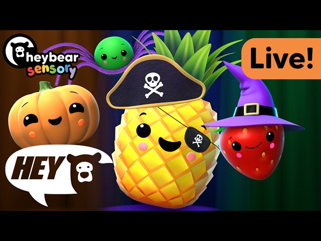 Hey Bear Sensory - Halloween Dance Party Live Stream!