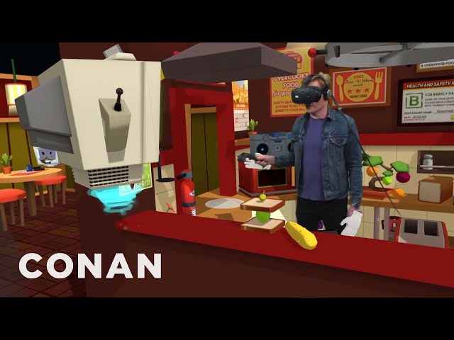 Conan Visits YouTube's VR Lab | CONAN on TBS