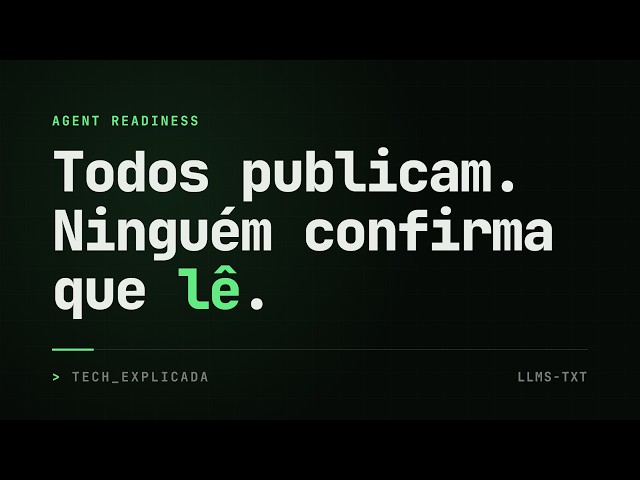 /llms.txt: o arquivo que todo mundo publica e ninguém confirma ler
