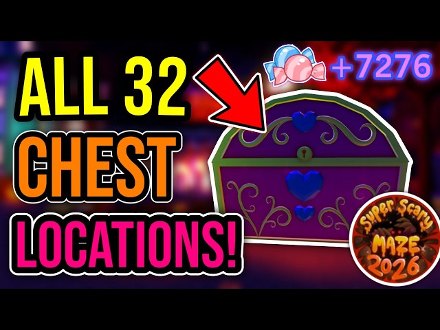 ALL 32 CHEST LOCATIONS in Wickery cliffs & super scary MAZE 2026! (easy) in Royale High | Roblox
