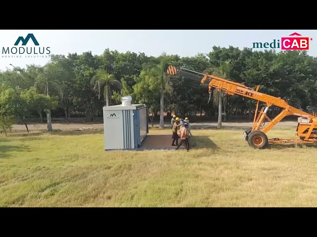 MediCab by Modulus Housing | A 480 Sq.ft Portable Hospital Unit That Folds & Travels Anywhere