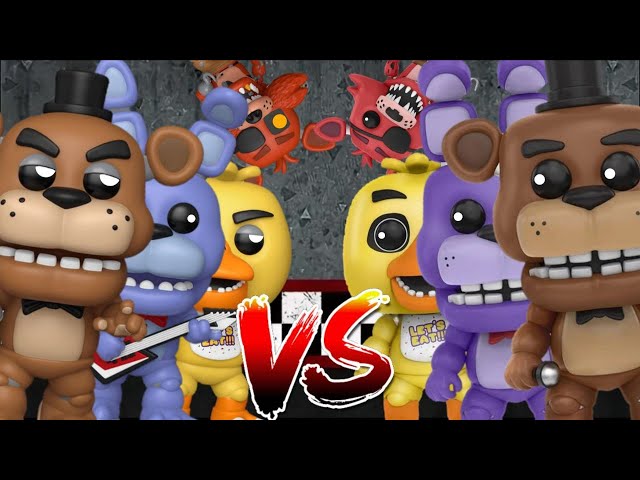 FNAF FIGURE BATTLE! OLD VS. NEW! FUNKO POP FIGURES COMPARED!