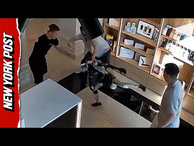 Chinese Humanoid Robot Unleashes a Flurry of Attacks at Customers in Russian Shop