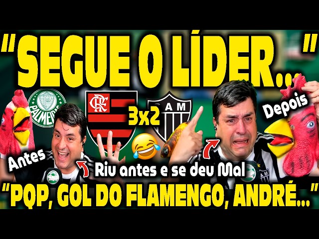 Lugo and the Palmeiras players got a really bad beating! Flamengo 3-2 Atlético-MG! Reaction from ...