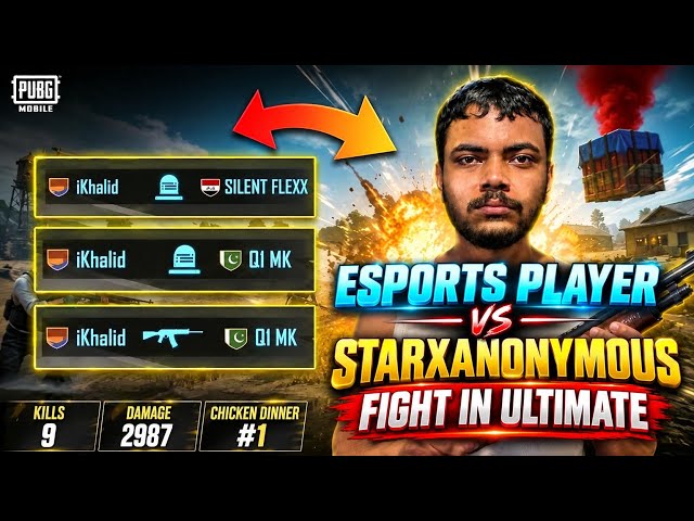 ESPORTS PLAYERS vs ULTIMATE PLAYERS 😱SAME LOBBY • INSANE BATTLE 🔥 PUBG MOBILE 