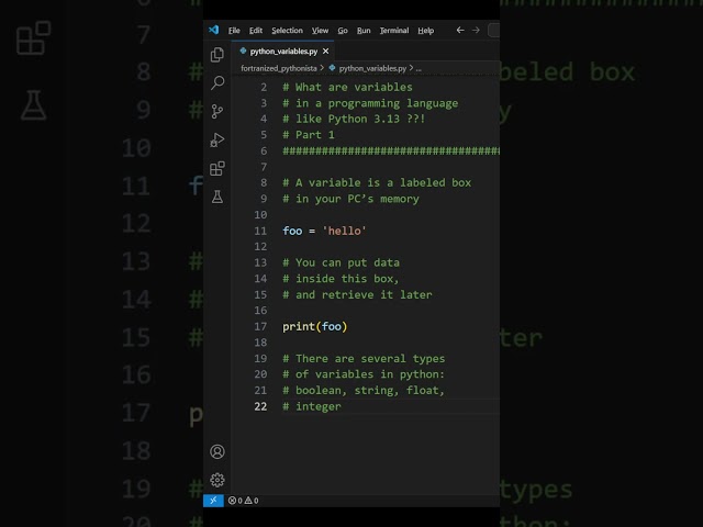 Python 3.13 | Tutorial | Python for beginners | What are variables in Python? | Part 1 | #python