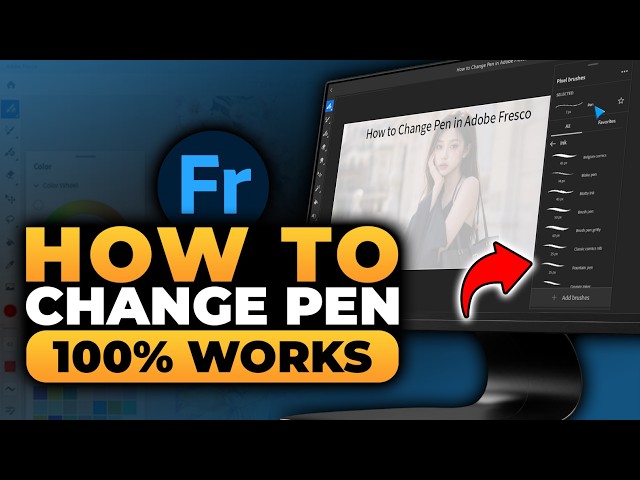 How To Change Pen in Adobe Fresco (𝟮𝟬𝟮𝟲) | 100% WORKS | NO Yapping, To The Point! | FAST & EASY