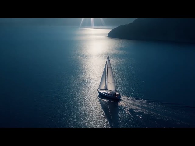 Sailboat Sun Path Ocean Seamless Loop 4K No Copyright