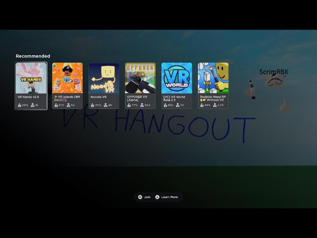 Does roblox support playstation vr or vr2?