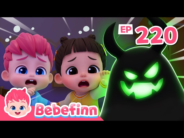 [NEW⭐] Spooky Monster! 👻 | EP220 | Halloween Songs for Kids 🎃 | Bebefinn Nursery Rhymes