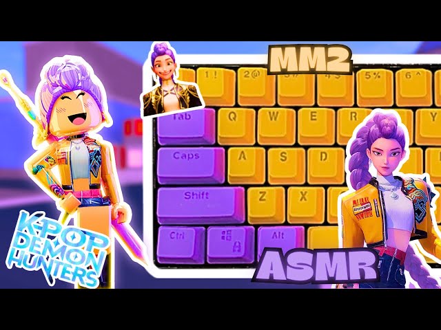 Playing MM2 as RUMI💜|| *Keyboard ASMR*💄