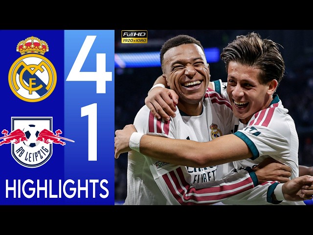 Real Madrid vs RB Leipzig 4-1 Highlights UEFA Champions League 2026/27