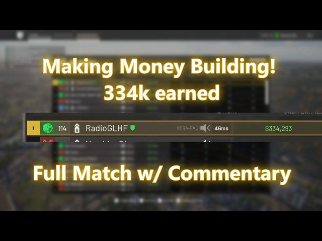 Wardogs - Full Match - 334k earned in FOB - Money tips - Full Commentary!