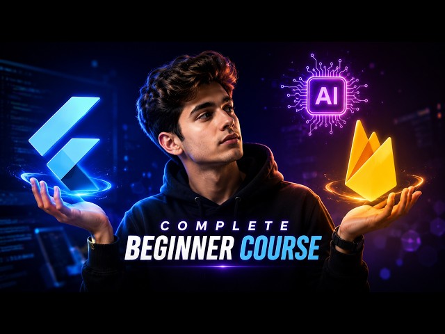 Flutter Course 2026 | Beginner to Advanced with Firebase, AI & Real Projects