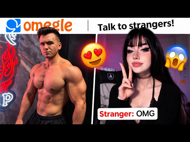 Girls React to Bodybuilder Flexing on Omegle | Aesthetics on Omegle