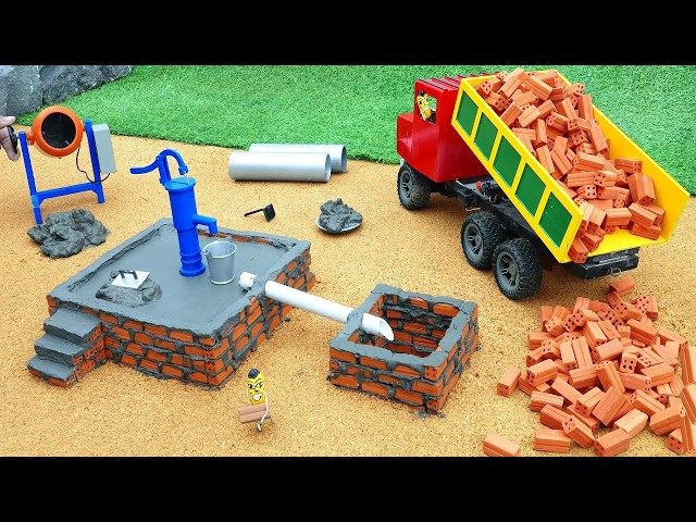 diy diorama making mini motor water pump science project | how to make |  ⁨@sanocreator⁩
