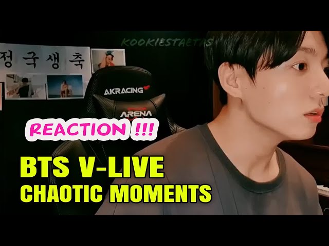 REACTION TO MOST CHAOTIC BTS VLIVE MOMENTS (2021 EDITION) | KPOP REACTOR