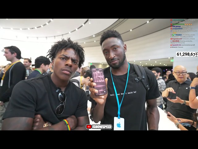 iShowSpeed Meets Marques Brownlee At Apple Park 🤯 (iPHONE 18 REVIEW)