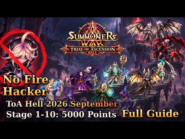ToA Hell Stage 1-10 | 5000 Points| No Fire Hacker | 2026 September