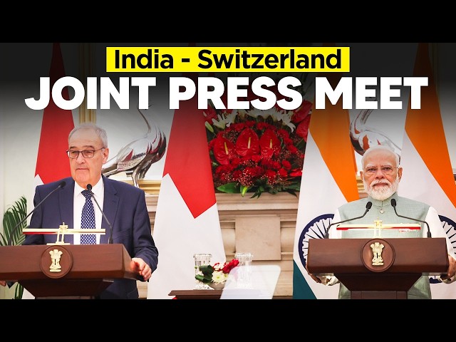 LIVE: PM Modi, President of the Swiss Confederation Guy Parmelin attend joint press meet