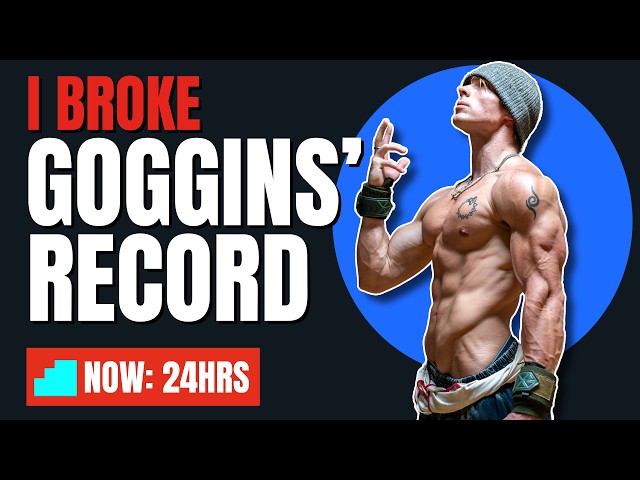 I BEAT DAVID GOGGINS....so whats next? (Full Day of Eating/Training for a World Record)