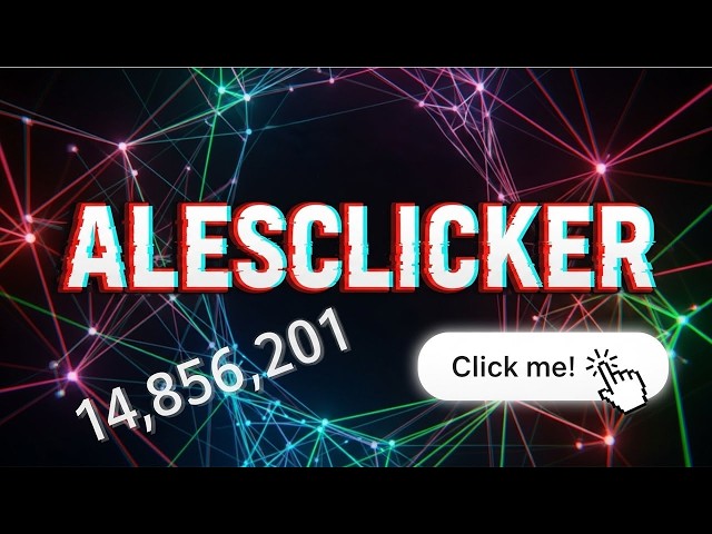 GLOBAL CLICKER? / Live stream / click counter | AlesClicker