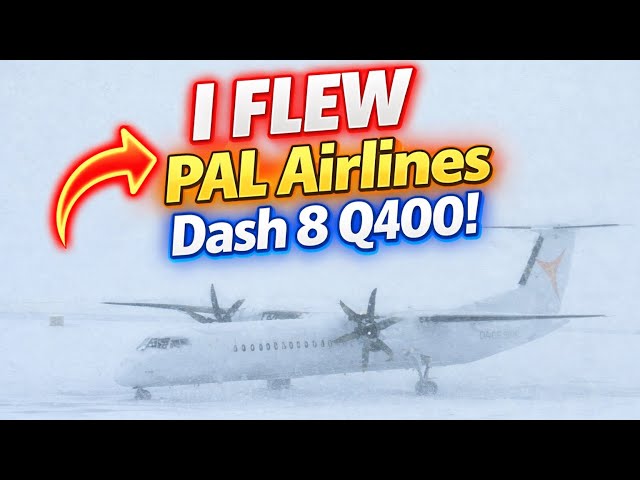 I flew pal airlines Dash 8 Q400?!