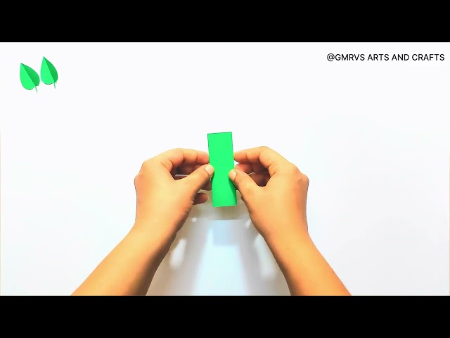 1- Easy paper leaf |GMRVS ARTS AND CRAFTS| #paperleaves #papercraft