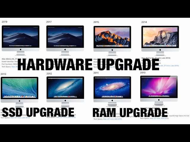 iMac Hardware Upgrade, SSD upgrade, RAM upgrade, iMac 2011, 2013, 2015