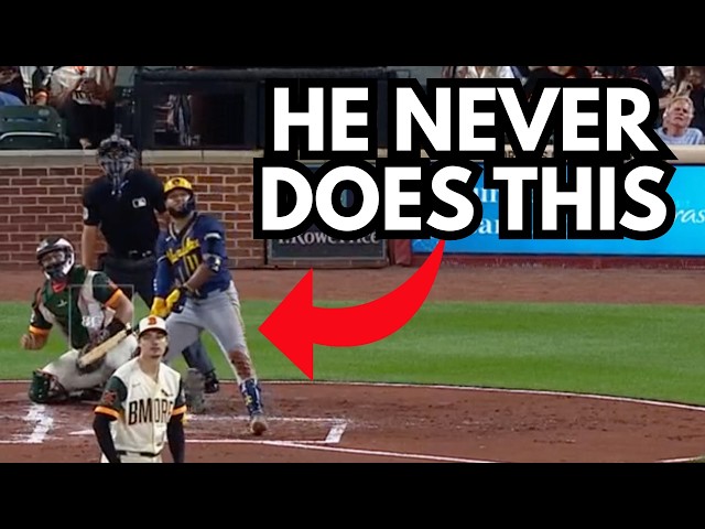 Jackson Chourio finally swings at a 3-0 pitch - explained