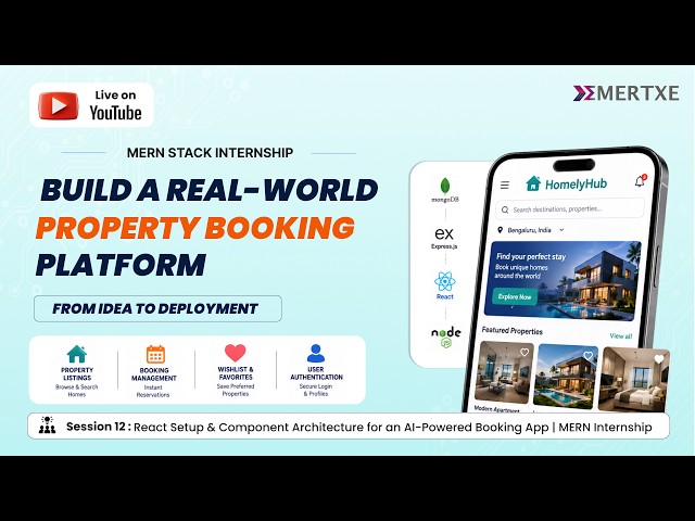 React Setup & Component Architecture for an AI-Powered Booking App | MERN Internship 2026 - Day 12