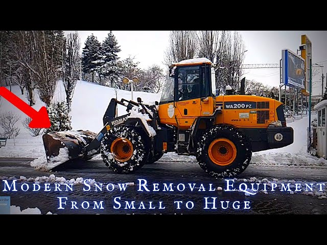 Modern Snow Removal Equipment from Smallest to BIGGEST