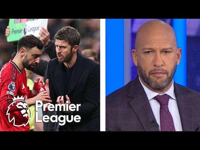 Discussing Michael Carrick's decision to drop Bruno Fernandes from lineup | Premier League