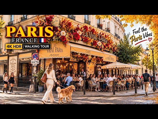 Paris,France🇫🇷–Montmartre 4K HDR Walking Tour | Sacré-Cœur, Cafés & Paris Streets | A Walk In Paris