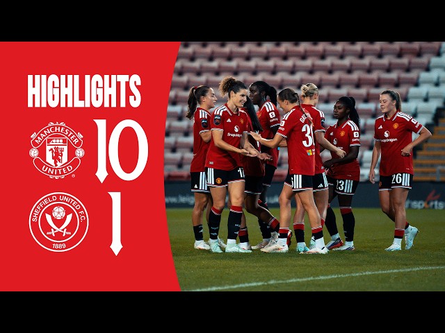 Man Utd 10-1 Sheffield Utd | Highlights | Subway Players Cup