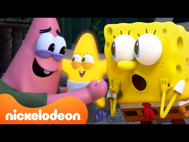 SpongeBob Gets Patrick a BABY Star for His Birthday! 🎂 | Kamp Koral | Nickelodeon UK