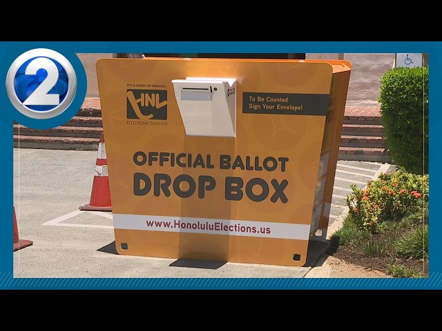 Hawaiʻi General Election Voter Service Centers, Ballot Drop Boxes on each island