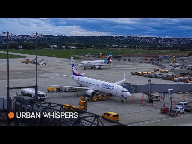 Airport Sounds as a Plane Prepares to Depart | Germany
